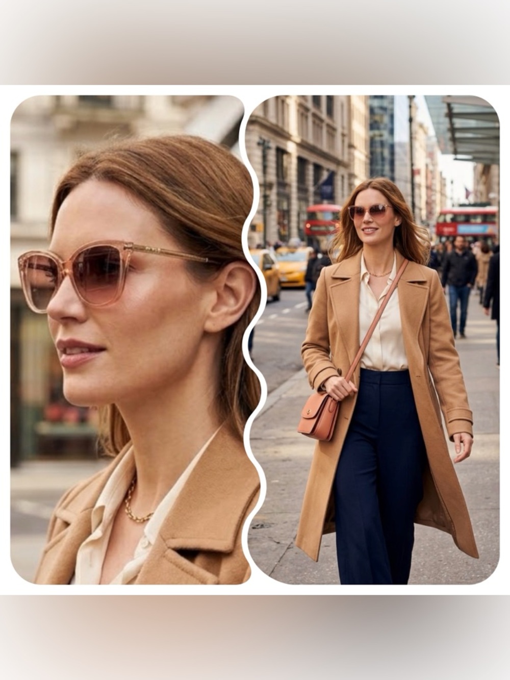 Coach Transparent Champagne sunglasses - Picture 2 of 7